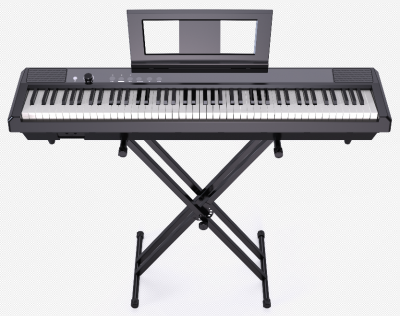 2020 New 88-key counterweight keyboard piano digital elektronik hitam tegak